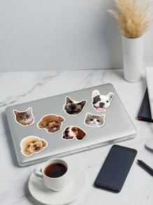 Custom Pet Stickers In Various Quantities And Sizes, Use Your Pet Photos, Customized Dog Stickers, Customized Cat Stickers, Dog Decals, Car Dog Stickers, Car Dog Decals, PVC Waterproof Seals, Reusable, High-Quality Adhesive, Fashionable, Modern, Customized, Personalized, Unique, Ideal Gift - Multicolor - View 4