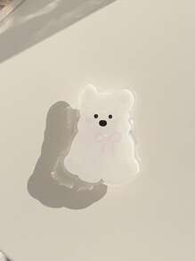 Soporte para teléfono móvil con forma de perro oso Kawaii de GUCADI, expandible y plegable, compatible con estuches de teléfono Apple, Honor, VIVO, OPPO, , Android, regalo para cumpleaños, familia, amigos, agarre de teléfono extensible y retráctil, accesorios para teléfono