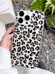 猎豹印花 1 件简约独特金色豹纹泡泡防滑软手机壳适用于 11/12/13/14/15/16 Pro Max 防水防震防摔防刮