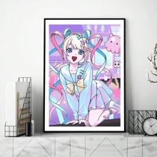 1 件墙面艺术海报动漫海报画廊印刷材料绘画墙面帆布图像客厅，帆布艺术，无框 - 彩色 - 查看 48