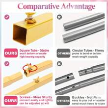 1 套，圆形金色背景架 - 金属气球拱门套件，适用于生日、婚礼、新娘送礼会、毕业典礼、周年纪念、洗礼、夏季、主题派对、背景、家居装饰、情人节、万圣节、圣诞节、感恩节 - 金色 - 查看 8