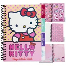 Hello Kitty Sticker Book 28 Sheets 442 Stickers Scrapbooking Kawaii Art Activity Set Anime Gift - Multicolor - View 1
