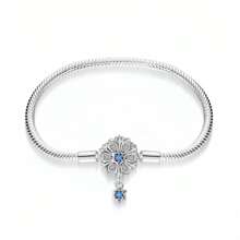 Sunflower Snake Bone Chain Sterling Silver DIY Pendant Beads Production Valentines - Sunflower DIY Basic Bracelet - View 7