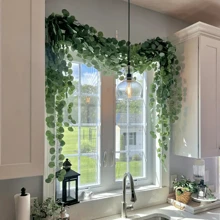 3 Pcs 82inch Lush Artificial Eucalyptus Wreath - Classic Style Home Decor, Wedding & Party Decoration - No Power Needed, No Feathers Gifts Birthday Graduation,Fake Plants