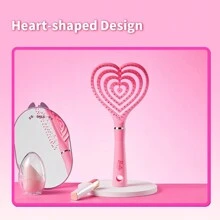 Miniso Lược xương thiết kế hình trái tim bồng bềnh Barbie Series, phong cách chủ đề Barbie quyến rũ, chất liệu giống xương chất lượng cao, hoàn hảo để tạo kiểu tóc hàng ngày, tạo kiểu tóc bồng bềnh và làm người hâm mộ Barbie (1 CÁI) - Hồng - Xem 2
