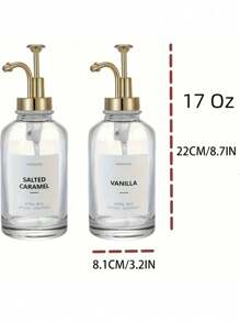 1pc Coffee Syrup Dispenser, Syrup Bottle With Pump, Oil Dispenser, Glass Syrup Bottle With Pump