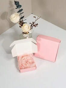 20 Pcs, Kraft Paper Boxes, Small Paper Boxes Airplane Boxes, White Mini Packaging Boxes, Black Handmade Soap Packaging, Pink Compartment Boxes - Pink - View 5