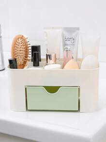 Customized Multifunctional Desktop Drawer Style Storage Cabinet, Three Color Cosmetics Storage Box, Office Storage Box, Stacked Storage Cabinet - Multicolor - View 3