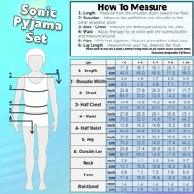 SONIC THE HEDGEHOG Shadow Long Sleeve Pyjama Set Cosy Nightwear Soft PJs Loungewear Sleepwear Gaming - Red - View 5