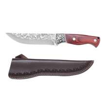 1 pezzo Coltello settore macelleria in acciaio inossidabile, coltello per rifilare le ossa per tagliare maiale, manzo e agnello, affilato, con manico in legno portatile, coltello da cucina multifunzione, accessori da cucina, adatto per cucina, picnic all'aperto, barbecue e altri scenari