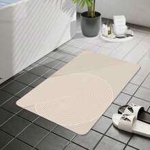 Quick Dry Bathroom Rug - Ultra Thin Bath Mat With Rubber Backing For Bathroom Floor - Washable, Non-Slip Shower Rug Fits Under Door - In Front Of Sink, Bathtub, Shower, Toilet Home Bathroom Decor Floor Carpet Outdoor Rug Door Mat Summer Bathroom Accessories Back To School