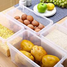 6 PCS Fridge Box Holder Kitchen Clear Organiser Cupboard Food Storage Container - 6pcs - View 6