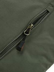 2025 男士休闲户外运动夹克，纯色可拆卸兜帽轻便风衣，适合旅行和徒步旅行，春季 - 軍綠色 - 查看 6