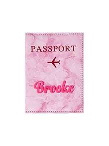 Customizable Mini Passport Holder, Travel Document Organizer And Card Case, Suitable For Gifts And Daily Use, Fashionable And Durable, Ideal For Travel And Business, Great For Family, Friends, Couples, Birthday, Holiday, Christmas Gifts - Pink - View 6