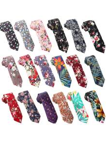 1pc Floral Necktie, Men's Narrow Printed Skinny Tie, Suitable For Daily Wear, Banquet, Wedding, Party - Multicolor - View 8