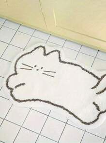 1 tấm thảm chùi chân chống trượt giả cashmere hình mèo đen cho phòng tắm, thấm hút, chống bụi bẩn và chống mài mòn, quà tặng cho phụ nữ, sinh nhật, bạn trai, bạn gái, trang trí phòng tắm, thảm tắm, thảm ngoài trời, thảm chùi chân, trang trí mùa thu, phụ kiện phòng tắm, trang trí lối vào trường học trở lại - Nhiều màu - Xem 5