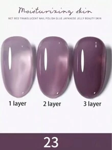 2026春夏新款流行果冻冰透明裸色凝胶指甲油套装，适合美甲沙龙和DIY，情人节女士礼物 - 彩色 - 查看 33