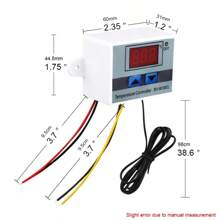 Digital Temperature Controller Thermostat 110 / 220 Volts - White - View 2