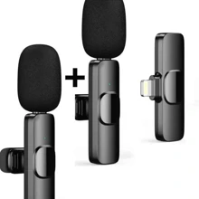 Kit 2 Microfone Duplo Profissional De Lapela Anti Ruído