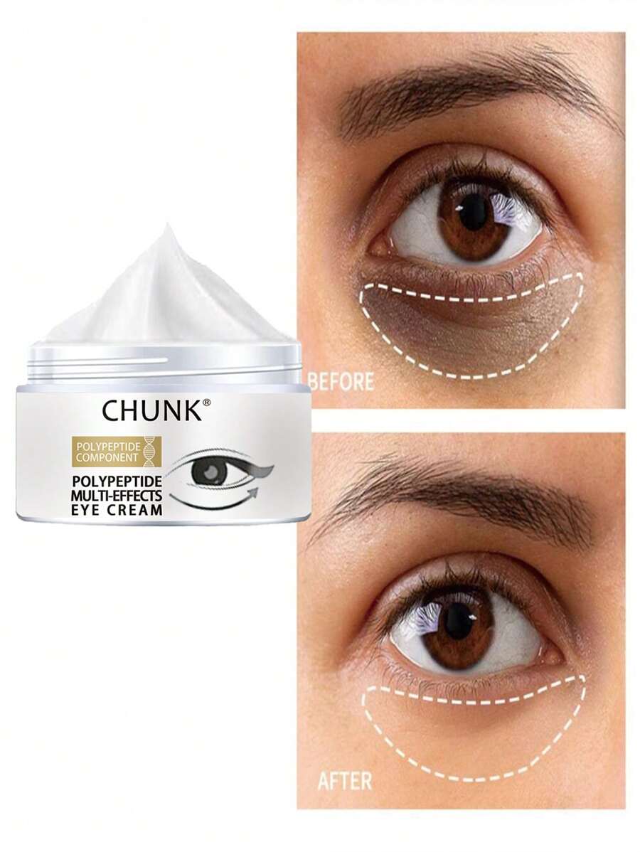 Crema para los ojos contra los círculos oscuros, la hinchazón y las arrugas - Levanta, reafirma y suaviza el contorno de los ojos - Multicolor - Ver 1
