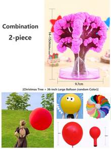 1pc Christmas Magic Tree-Pink, Stress Relief Toy