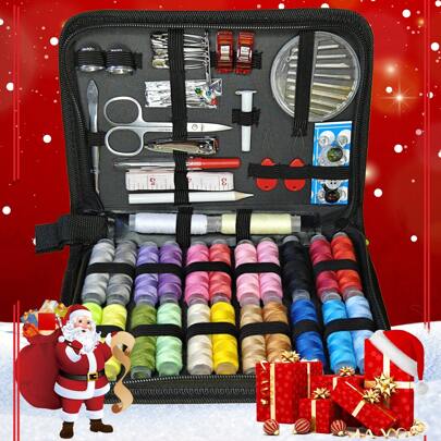 43/104PCS Sewing Companion Kit - Sewing Tool & Repair Kits - 24 Vibrant Color Threads, Needle And Thread Kit Products For Small Fixes, Emergency Repairs, Travel, And Crafting Needs