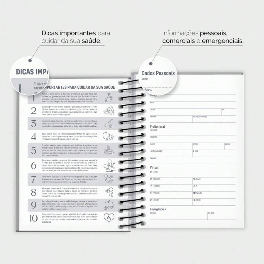 iscool Agenda Mini 2025 Espiral Capa Dura Cosmos Color Moon SHEIN Brasil