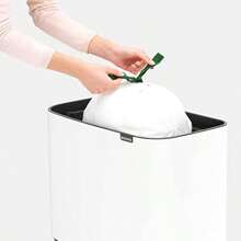 Brabantia Bo Touch Bin - 36L Inner Bucket White Waste Bin - Soft-Touch - White-1innerbucket(36L) - View 6