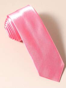 纯色窄领带，5厘米商务领带，适合日常佩戴、婚礼、宴会、聚会 - 彩色 - 查看 19