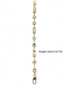 European And American Style Rhinestone Circular Ring Chain Decorative Bag Chain For Extending Bag Length Gifts For Women - Multicolor - View 5