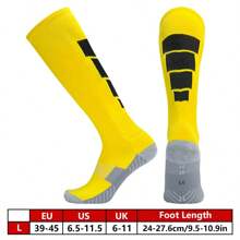 1 Paar dick gepolsterte Terry Hohe Fußball/Fußball Socken, Unisex Sport Socken für Aktivitäten wie Fechten, Reiten, Golf, American Football, Baseball, Skifahren