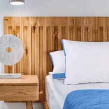 Bed Pillows For Sleeping King Size (Blue), Set Of 6, Cooling Hotel Quality, Gusseted Pillow For Back, Stomach Or Side Sleepers - Blue - View 4