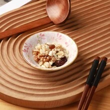 4/8pcs Ceramic Condiment Dishes, Floral Pattern, Sauce Plates, Household Soy Sauce Vinegar Spice Plates For Home Kitchen Restaurant Sushi Bar, Party, Hot Pot, Picnic, Camping, BBQ, Kitchen Dining Accessories,School Supplies - Multicolor - View 4