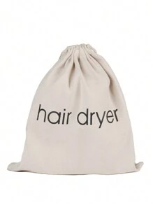 Cotton Drawstring Dust Bag For Hotel Hair Dryer, Travel Storage Pouch - Multicolor - View 10