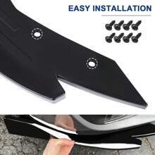 Universal Car Bumper Spats Rear Lip Splitter Canard Diffuser Spoiler