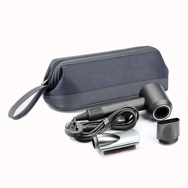 Sac de rangement portable pour sèche-cheveux à main, sac de rangement pour lisseur, sac de rangement pour fer à friser, fabriqué en matériau imperméable de haute qualité résistant aux rayures et à l'usure avec doublure en peluche, qui peut mieux protéger l'appareil et les nécessités du dortoir étudiant, idéal pour les voyages.