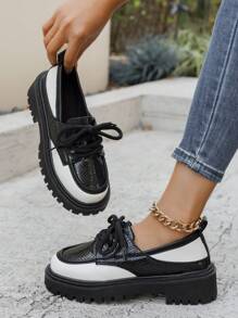 Outdoor Sports Thick Sole Platform Slip-On Loafers, Mirror Finish Non-Slip, Outdoor Fashion Women's Shoes, Summer Bestseller Autumn New Arrival, Four Seasons Versatile Flats, Christmas Gift For Ladies