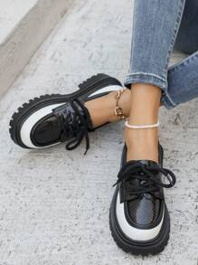 Outdoor Sports Thick Sole Platform Slip-On Loafers, Mirror Finish Non-Slip, Outdoor Fashion Women's Shoes, Summer Bestseller Autumn New Arrival, Four Seasons Versatile Flats, Christmas Gift For Ladies