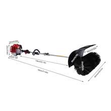 Barredora motorizada de gasolina Empujador de nieve Soplador de nieve Escoba 52CC Soplador de nieve - Negro - Ver 3