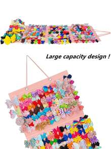 1 pezzo Borsa contenitore donna extra large per accessori per capelli come fermagli, fasce, scrunchies, organizer da appendere a parete, scatola per gioielli, adatta per uso quotidiano e custodia occhiali, ideale per feste di genere, compleanni, matrimoni e feste, il regalo perfetto per colleghi, amici e familiari, per il ritorno a scuola