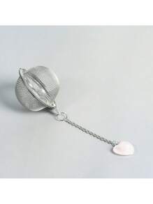 1-10pcs Natural Amethyst, Rose Quartz, Red Jade, Tiger Eye, Black Obsidian Tea Infuser, 304 Stainless Steel Tea Strainer, Tea Infuser Basket With Chain For Loose Leaf Tea, Teapot, Cooking - Multicolor - View 14