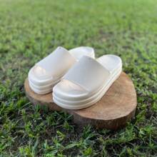 Women's Cloud Platform Sandal Lightweight And Comfortable Flip Flops 34 To 40 - Felp Comercio - 米色 - 查看 4