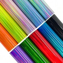 10 PCS PU Faux Leather Sheets (20x30cm) Smooth - Ideal For DIY Craft Projects, Earrings, Phone Cases, Hair Accessories, Rainbow Synthetic Leather Fabric Sheets For Creative Making - A4 20X30CM-10PCS - View 3