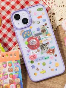 48Pcs/Book Coil Sticker Book, Escaping From The Heart Series, Exquisite Ins Ancient Style Die-Cut Stickers, Scrapbook Supplies, Decorative Notebooks, Photo Frames, Phone Cases, Water Cups, Garbage Magazines, Stationery Boxes, DIY Personalized Collage Back To School