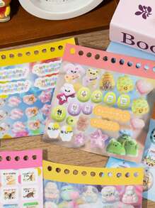 48Pcs/Book Coil Sticker Book, Escaping From The Heart Series, Exquisite Ins Ancient Style Die-Cut Stickers, Scrapbook Supplies, Decorative Notebooks, Photo Frames, Phone Cases, Water Cups, Garbage Magazines, Stationery Boxes, DIY Personalized Collage Back To School