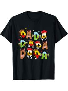Funny Story Dada Toy Boy Dad Father's Day T-Shirt Men's T-Shirt Men's Cotton T-Shirt One Piece 160g - màu đen - Xem 1