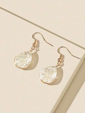 Clear Waterdrop Drop Earrings