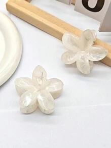 Set de 2 pinzas de pelo con flor de acrílico degradado elegante y pequeño, accesorios de peinado chic para recogido de mujer, regalos del Día de San Valentín, pinzas de pelo, sujetadores de pelo, pinzas de pelo