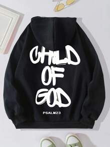 1pc Men's Casual Printed Hoodie Sweatshirt, Women's Letter-Printed Fashion Graphic Hoodie, Long Sleeve Jumper Super David Coat Warm Lining, Warm And Comfortable, Suitable For Students And Teenagers, Autumn And Winter