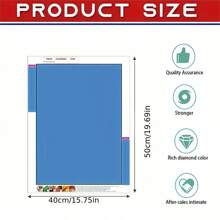 Bộ tranh kim cương 5D tự làm theo chủ đề đầu lâu, đá quý Acrylic tròn, bộ nghệ thuật và thủ công không khung để trang trí tường - Món quà bất ngờ hoàn hảo - Nhiều màu - Xem 6